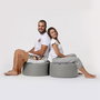 Atelier Del Sofa Round Pouf - Fume